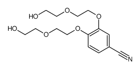 3,4-bis[2-(2-hydroxyethoxy)ethoxy]benzonitrile Structure