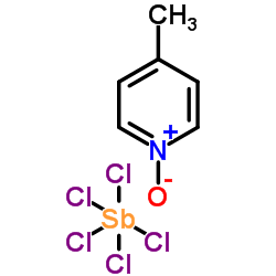 4-methyl-1-oxido-pyridine; pentachlorostiborane Structure