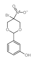 Phenol,3-(5-bromo-5-nitro-1,3-dioxan-2-yl)-结构式