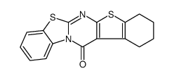 1,2,3,4-tetrahydro-13H-benzo[4,5]thiazolo[3,2-a]benzo[4,5]thieno[2,3-d]pyrimidin-13-one Structure