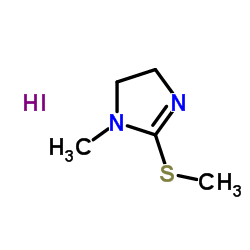 1-Methyl-2-(methylthio)-4,5-dihydro-1H-imidazole hydroiodide structure