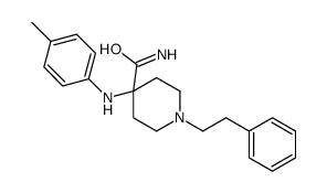 4-(4-methylanilino)-1-(2-phenylethyl)piperidine-4-carboxamide Structure