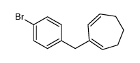 2-[(4-bromophenyl)methyl]cyclohepta-1,3-diene结构式