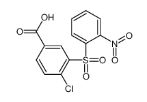 4-chloro-3-(2-nitrophenyl)sulfonylbenzoic acid Structure