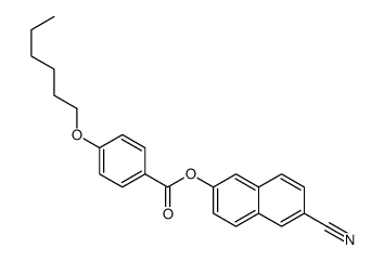 (6-cyanonaphthalen-2-yl) 4-hexoxybenzoate结构式