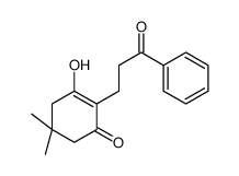 3-hydroxy-5,5-dimethyl-2-(3-oxo-3-phenylpropyl)cyclohex-2-en-1-one Structure