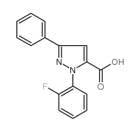 1-(2-fluorophenyl)-3-phenyl-1h-pyrazole-5-carboxylic acid structure