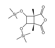 (1S,5R,6S,7R)-1,5-Dimethyl-6,7-bis-trimethylsilanyloxy-3-oxa-bicyclo[3.2.0]heptane-2,4-dione结构式