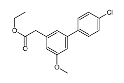 4'-Chloro-5-methoxy-3-biphenylacetic acid, ethyl ester结构式