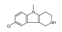 8-chloro-5-methyl-1,2,3,4-tetrahydropyrido[4,3-b]indole结构式