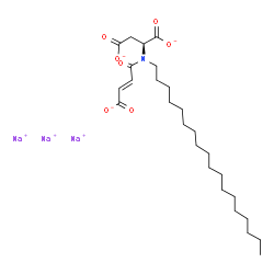 trisodium (2S)-2-[(3-carboxylatoacryloyl)(octadecyl)amino]butanedioate结构式