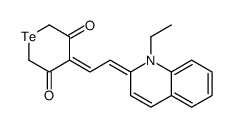 4-[2-(1-ethylquinolin-2-ylidene)ethylidene]tellurane-3,5-dione Structure