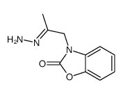 3-(2-hydrazinylidenepropyl)-1,3-benzoxazol-2-one Structure