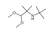 N-(tert-butyl)-1,1-dimethoxy-2-methylpropan-2-amine结构式