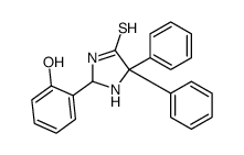 2-(2-hydroxyphenyl)-5,5-diphenylimidazolidine-4-thione Structure