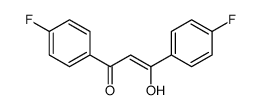 1,3-bis(4-fluorophenyl)-3-hydroxyprop-2-en-1-one结构式