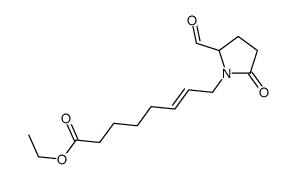 ethyl 8-(2-formyl-5-oxopyrrolidin-1-yl)oct-6-enoate Structure