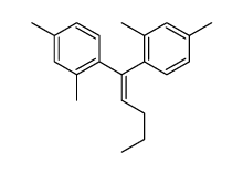 1-[1-(2,4-dimethylphenyl)pent-1-enyl]-2,4-dimethylbenzene结构式