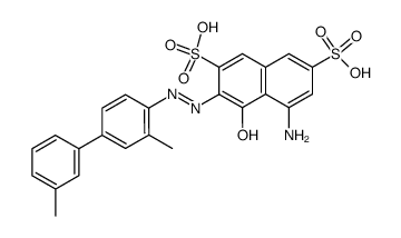5-Amino-3-(3,3'-dimethyl-biphenyl-4-ylazo)-4-hydroxy-naphthalene-2,7-disulfonic acid Structure