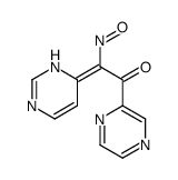 2-nitroso-1-pyrazin-2-yl-2-(1H-pyrimidin-6-ylidene)ethanone结构式