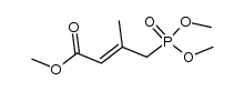 (E)-4-Dimethylphosphono-3-methyl-2-butenoate Structure