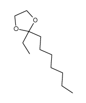 2-n-Heptyl-2-ethyl-1,3-dioxolan Structure