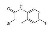 2-bromo-N-(4-fluoro-2-methylphenyl)acetamide structure