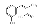 3-(3-羟基苯基)-2-甲基丙烯酸结构式