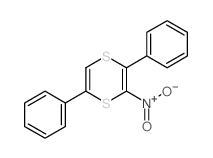 1,4-Dithiin,3-nitro-2,5-diphenyl- Structure