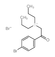 [2-(4-bromophenyl)-2-oxoethyl]-dipropylsulfanium,bromide Structure