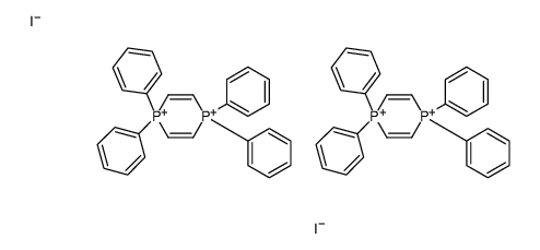 1,1,4,4-tetraphenyl-1,4-diphosphinine-1,4-diium,diiodide Structure