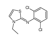 N-(2,6-dichlorophenyl)-3-ethyl-1,3-thiazol-2-imine结构式