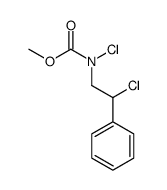 methyl N-chloro-N-(2-chloro-2-phenylethyl)carbamate结构式