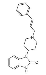 1-[1-((E)-3-Phenyl-allyl)-piperidin-4-yl]-1,3-dihydro-benzoimidazol-2-one Structure