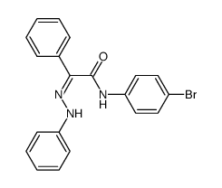 N-(4-Bromo-phenyl)-2-phenyl-2-(phenyl-hydrazono)-acetamide Structure