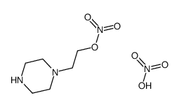 nitrooxy(2-piperazinylethyl)dihydrogennitrate结构式