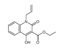 ethyl 1-allyl-1,2-dihydro-4-hydroxy-2-oxo-quinoline-3-carboxylate结构式