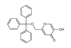 5-hydroxy-2-(trityloxymethyl)pyran-4-one Structure