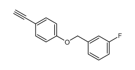 1-ethynyl-4-[(3-fluorophenyl)methoxy]benzene结构式
