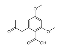 2,4-dimethoxy-6-(2-oxopropyl)benzoic acid结构式