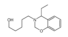 5-(4-ethyl-2,4-dihydro-1,3-benzoxazin-3-yl)pentan-1-ol Structure