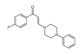 (E)-1-(4-fluorophenyl)-3-(4-phenylpiperazin-1-yl)prop-2-en-1-one结构式