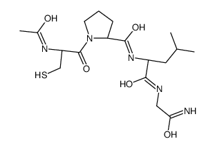 (2S)-1-[(2R)-2-acetamido-3-sulfanylpropanoyl]-N-[(2S)-1-[(2-amino-2-oxoethyl)amino]-4-methyl-1-oxopentan-2-yl]pyrrolidine-2-carboxamide Structure