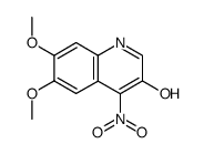 6,7-dimethoxy-4-nitroquinolin-3-ol结构式