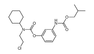 N-(2-chloroethyl)-cyclohexylcarbamic acid-(3-(2-methylpropoxycarbonylamino)-phenyl)ester Structure