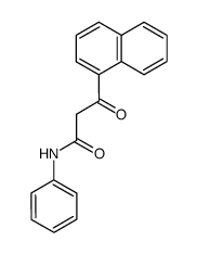 3-[1]naphthyl-3-oxo-propionic acid anilide结构式