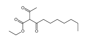2-acetyl-3-oxo-Decanoic acid, ethyl ester Structure