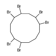 1,2,4,5,8,9-hexabromocyclododecane结构式