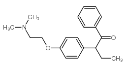 1-(4-(2-(DIMETHYLAMINO)ETHOXY)PHENYL)-2-PHENYLBUTAN-1-ONE结构式