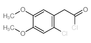 2-(2-chloro-4,5-dimethoxy-phenyl)acetyl chloride Structure
